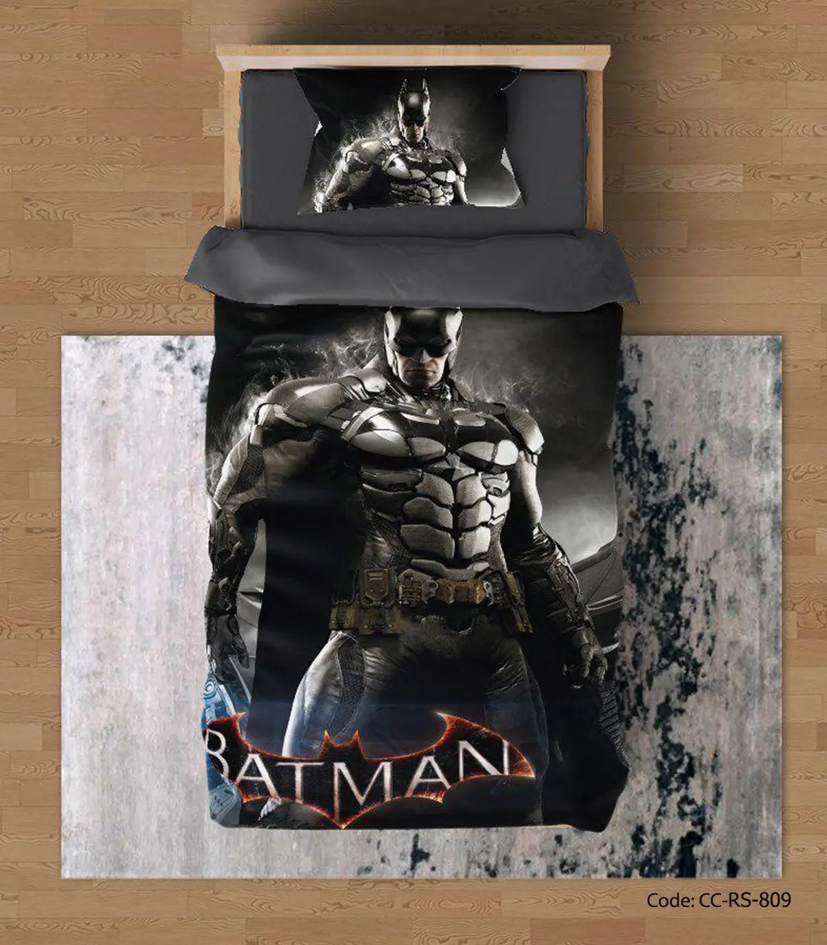 سرویس روتختی و لحاف نوجوان مدل BATMAN