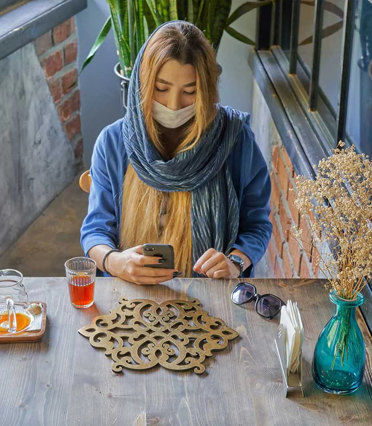 زیر بشقابی طرح ستاره رومادون دو تایی سری 106