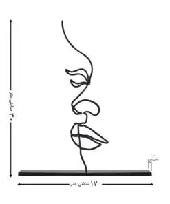 مجسمه مینیمال مدل چهره کد 7007