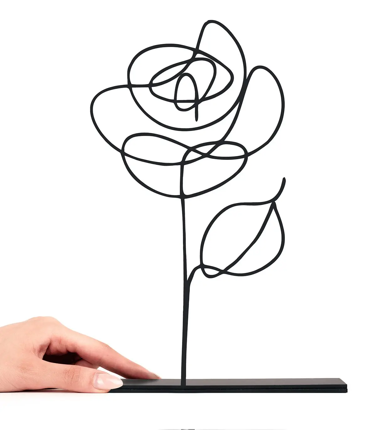 مجسمه فلزی مینیمال مدل ROSE کد 7015
