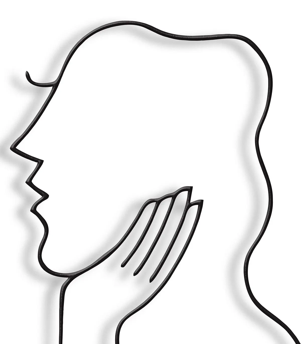 مجسمه فلزی مینیمال مهسان مدل کد 7035