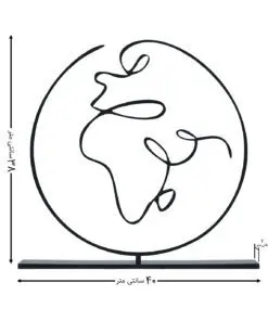 مجسمه مینیمال مدل زمین کد 7122