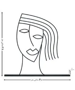 مجسمه مینیمال مدل گیسو کد 7181