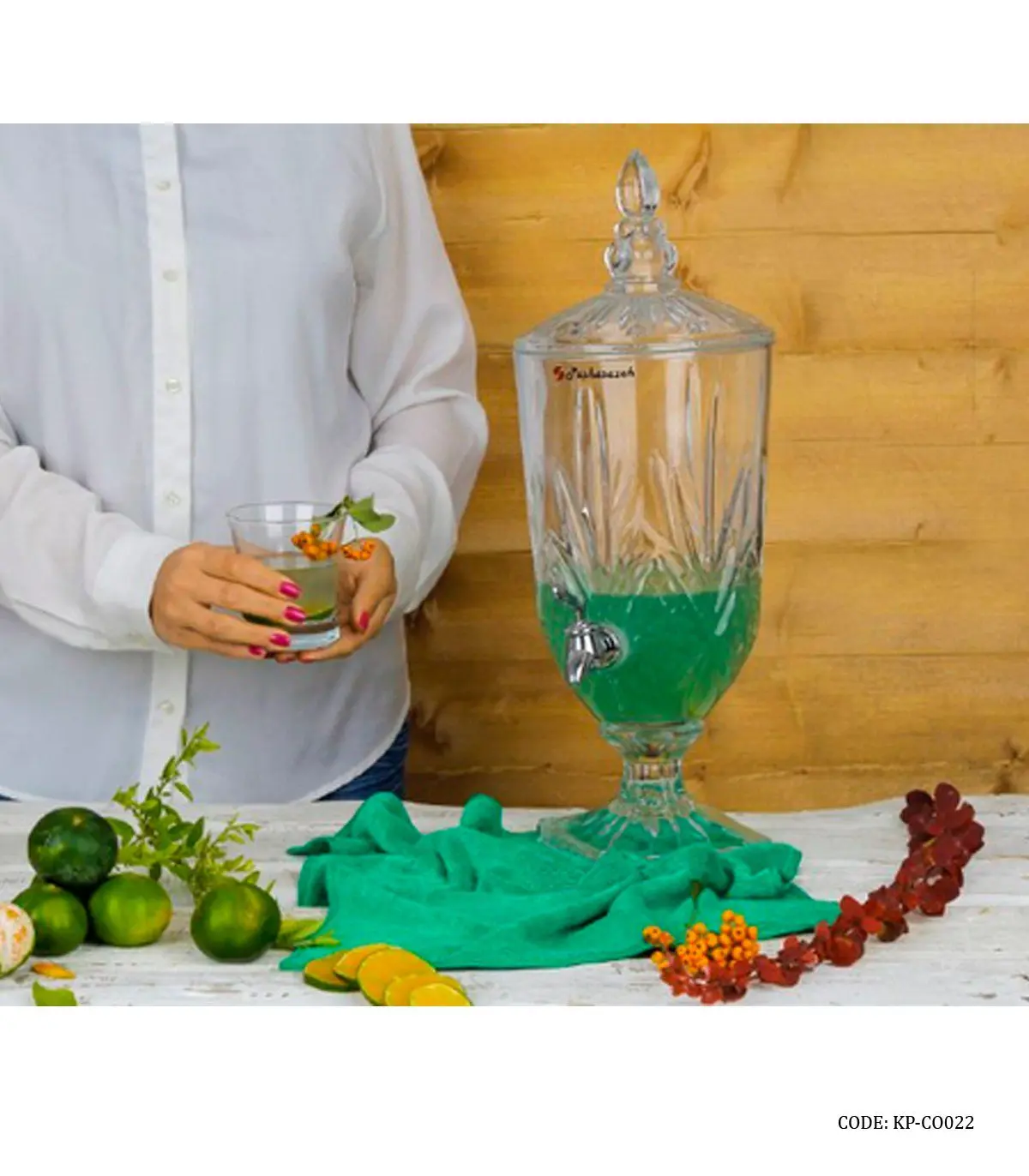 کلمن شیشه ای پایه دار 3/5 لیتری مدل پریما