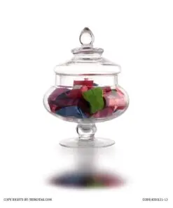 کندی باکس شیشه ای گرد پایه دار سری 13-121