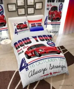 روتختی و لحاف دوختدار یک نفره مدل bost car