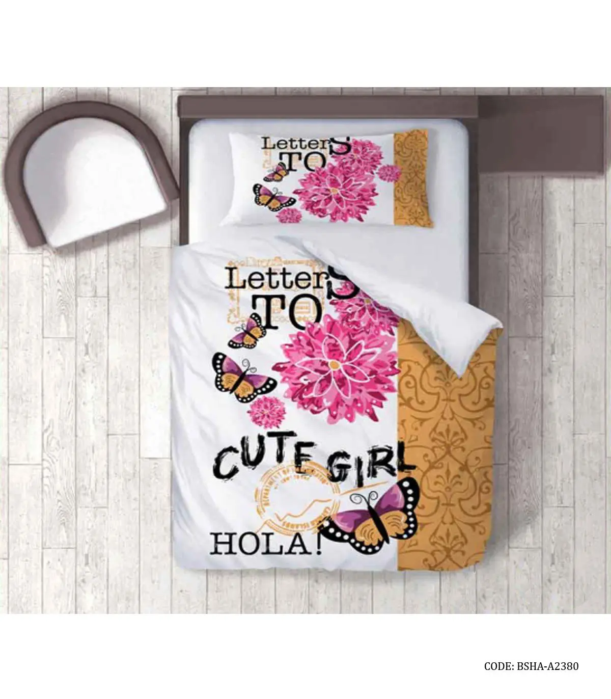 ست روتختی نوجوان دخترانه Letters To Qute Girl