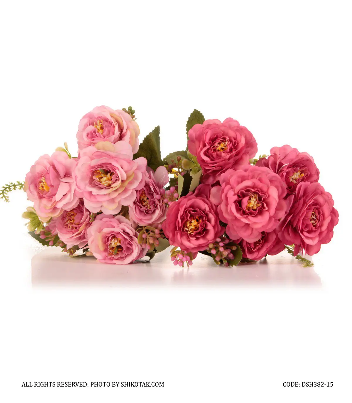 دسته گل مصنوعی قرمز مدل 382-5