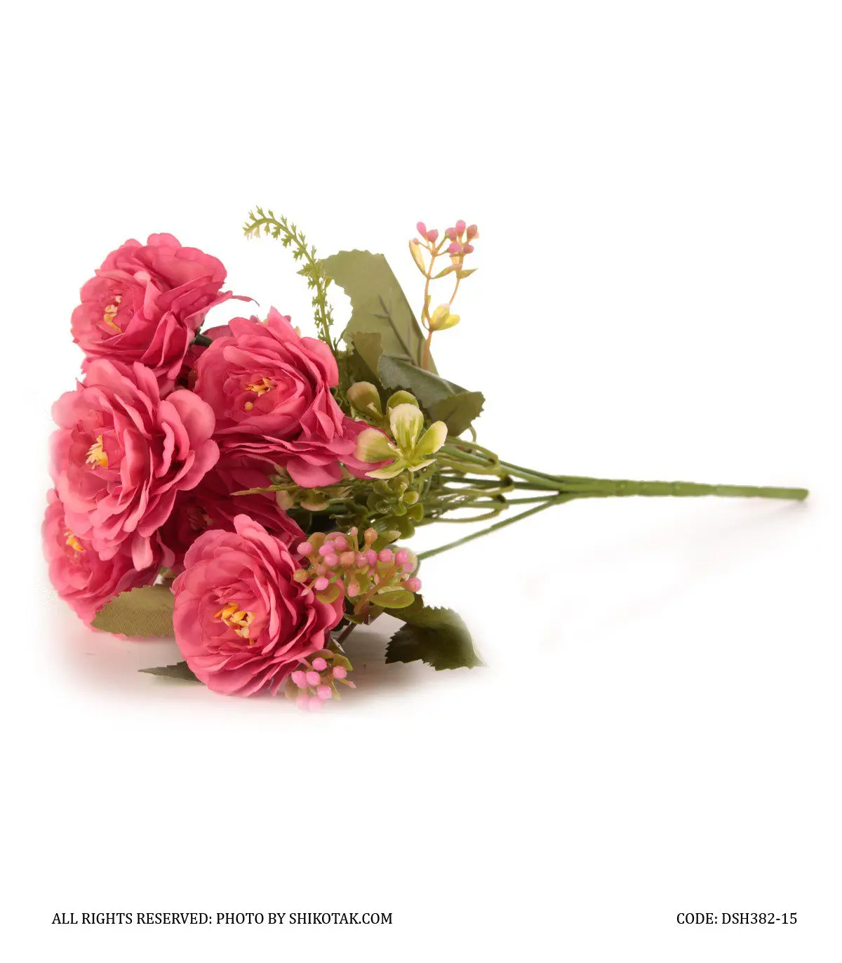 دسته گل مصنوعی قرمز مدل 382-5