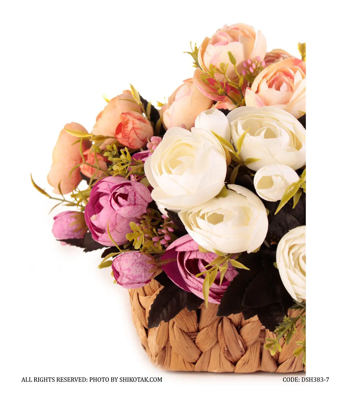 دسته گل مصنوعی پائونیا مدل 383-7