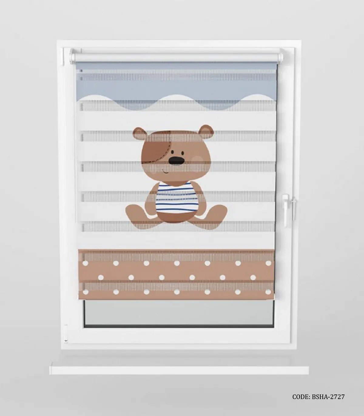 پرده زبرا اتاق کودک پسر طرح خرس مدل Little Bear