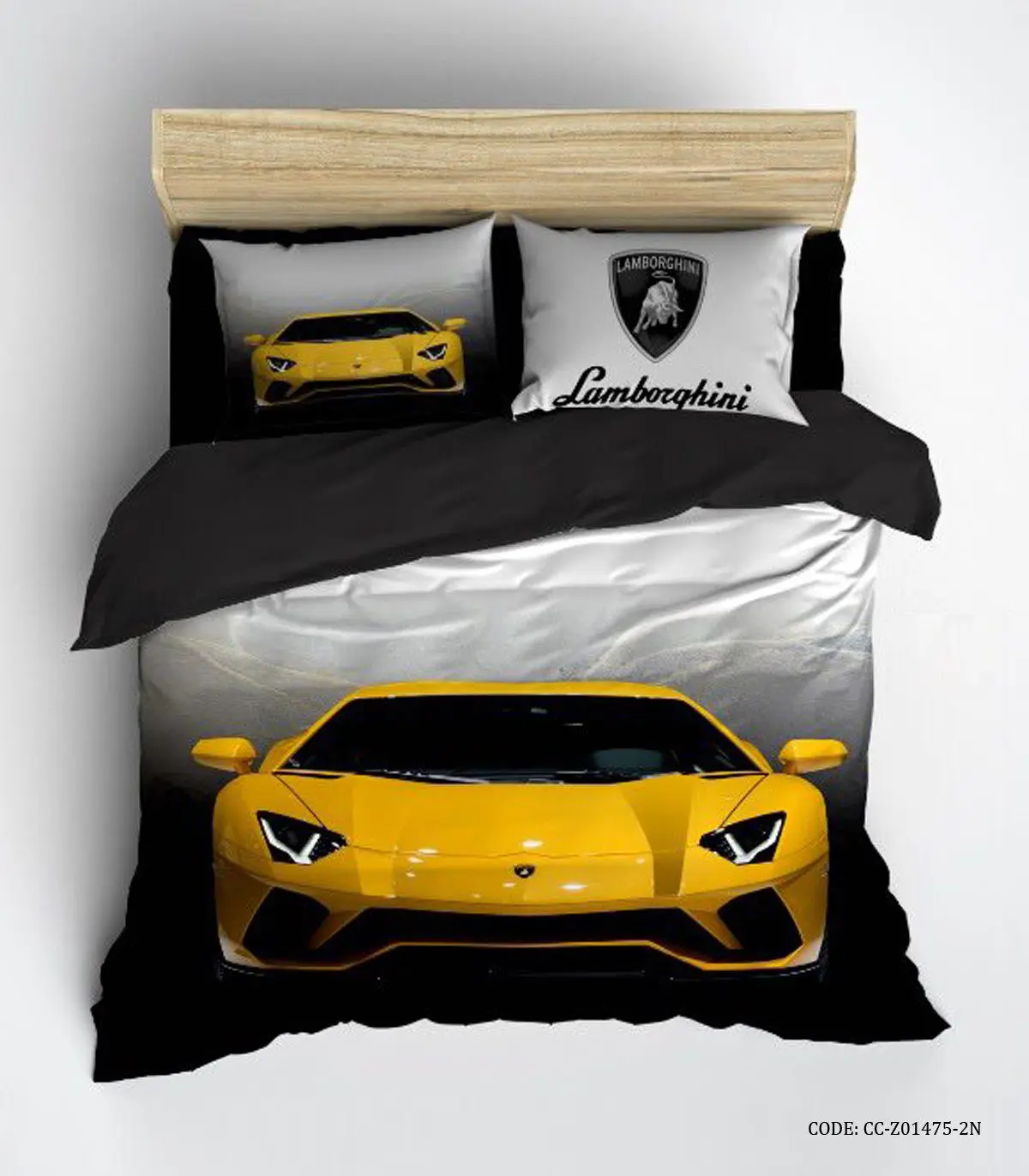 روتختی پسرانه طرح ماشین زرد لامبورگینی Lamborghini