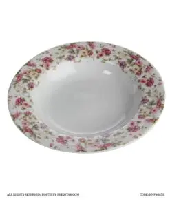 بشقاب خورشت خوری چینی ست 6 عددی طرح رزیتا