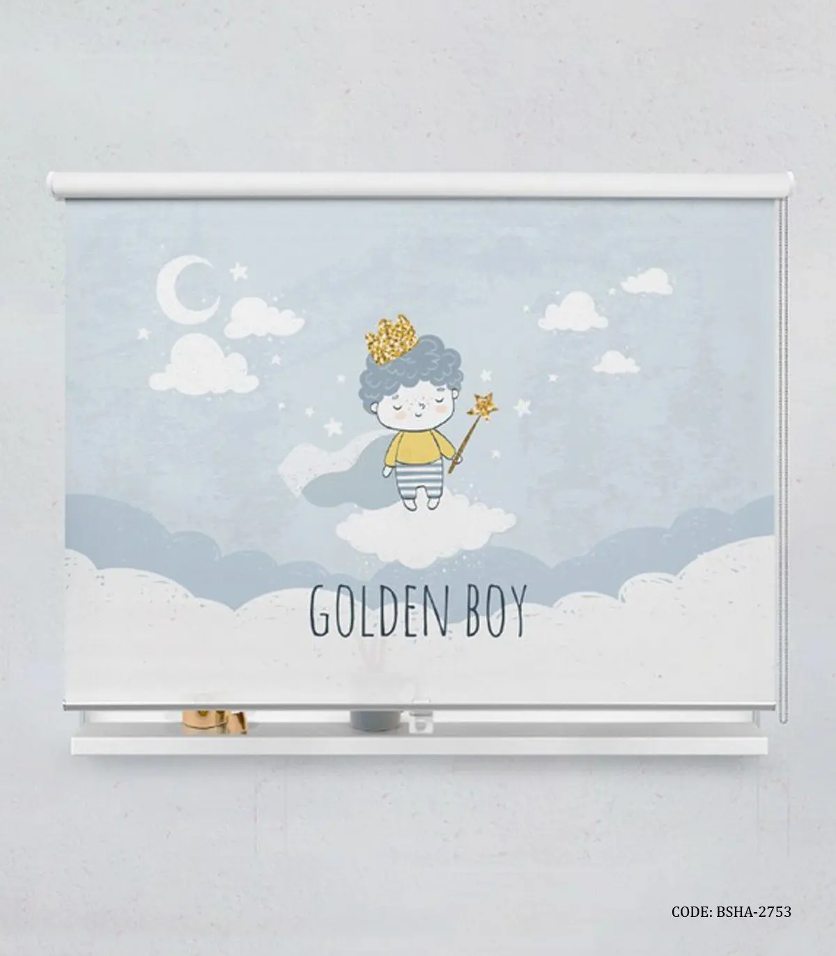 پرده شید اتاق کودک پسرانه مدل Golden Boy