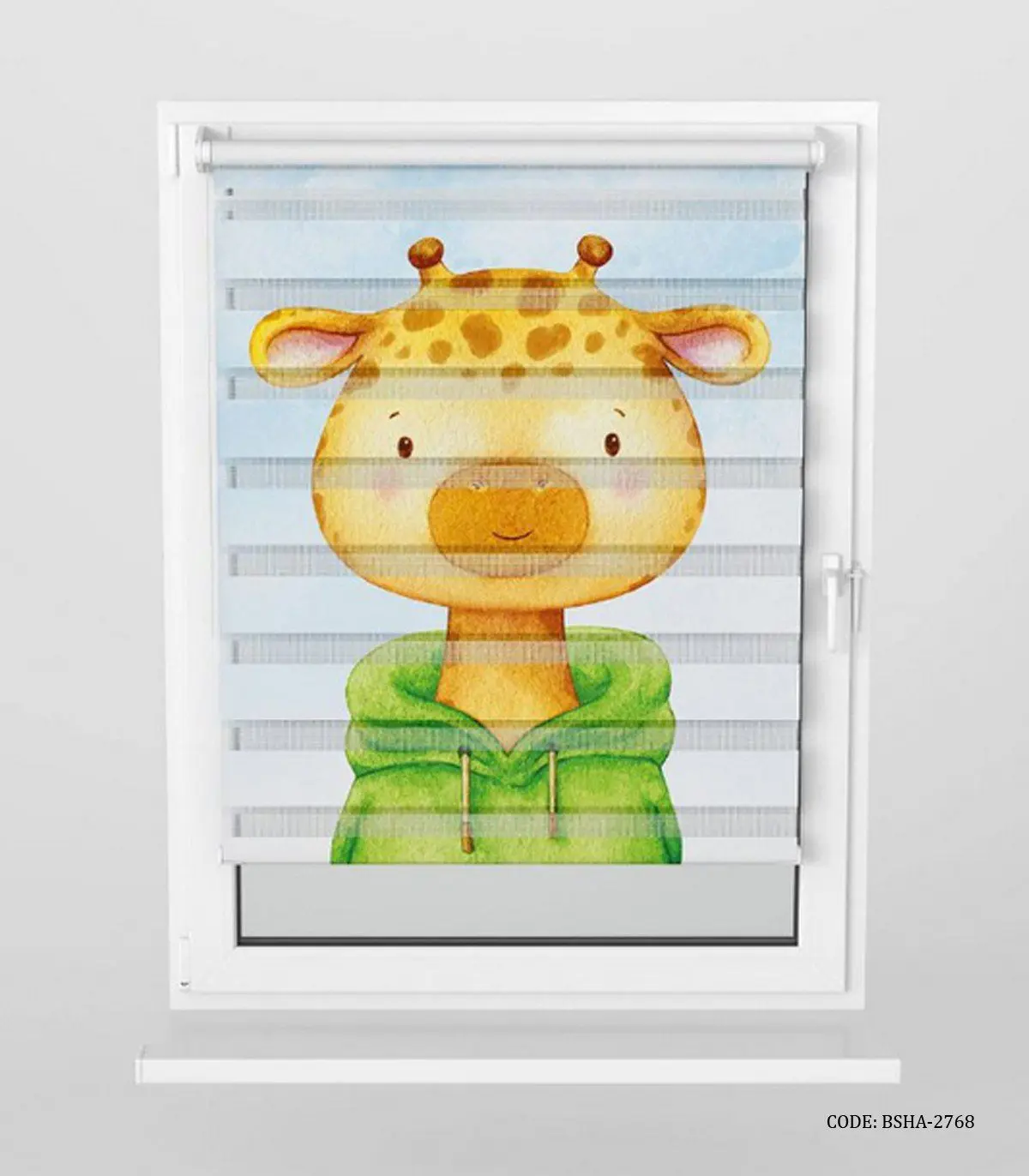 پرده زبرا اتاق کودک پسرانه طرح زرافه مدل Lovely Giraffe