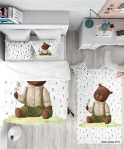 روتختی کودک پسرانه 4 تکه طرح خرس مدل Smart Bear