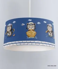 لوستر اتاق کودک پسرانه طرح گربه ملوان مدل Sailor Cat