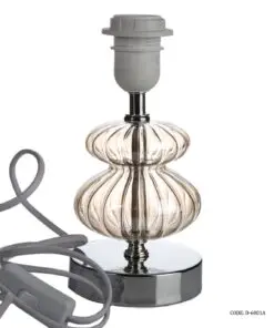 آباژور رومیزی پایه شیشه ای مدل 6003