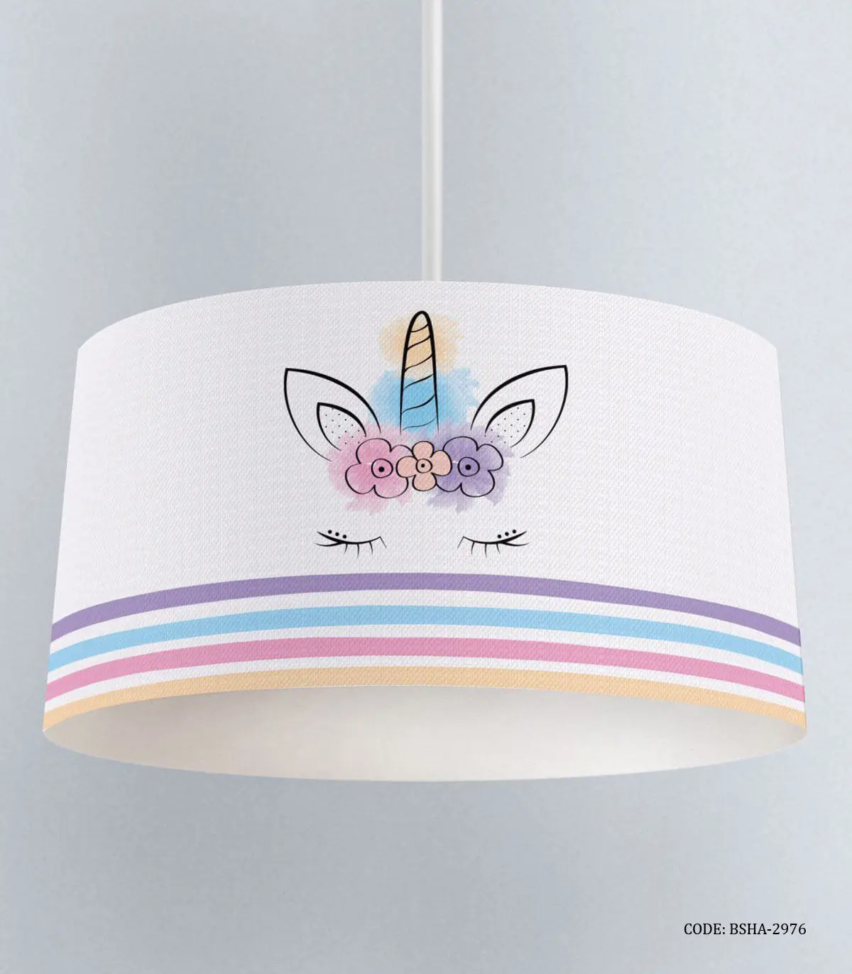 لوستر اتاق کودک دخترانه طرح فانتزی یونی کورنFancy Unicorn