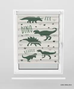 پرده زبرا اتاق کودک پسرانه طرح دایناسور مدل Happy Dino