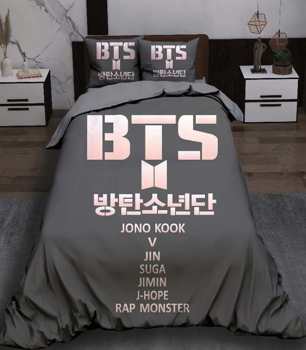 روتختی اسپرت دخترانه و پسرانه طرح گروه BTS