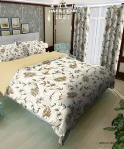 سرویس لحاف روتختی  طرح برگ و  شاخه مدل راسان