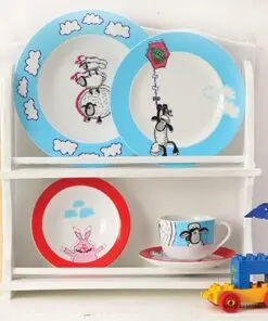 سرویس غذا خوری کودک زرین پسرانه طرح بره ناقلا