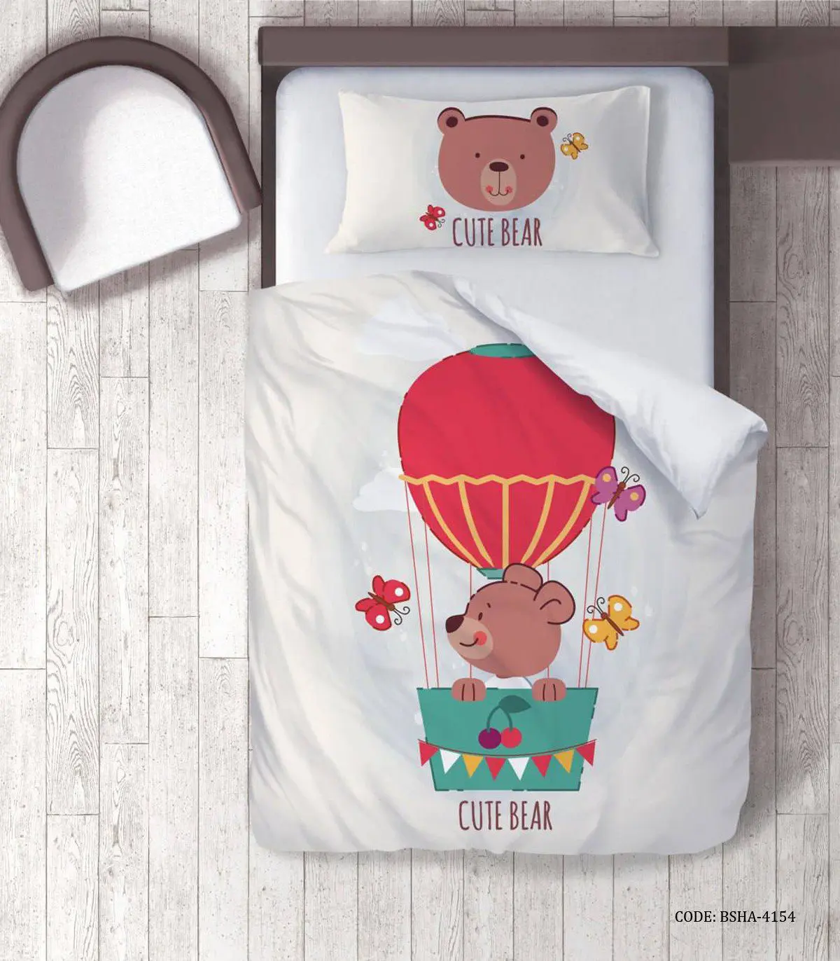 روتختی پسرانه 4 تکه طرح خرس مدل Cute Bear