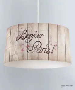 لوستر اتاق دخترانه طرح دختر مدل Bonjour Paris