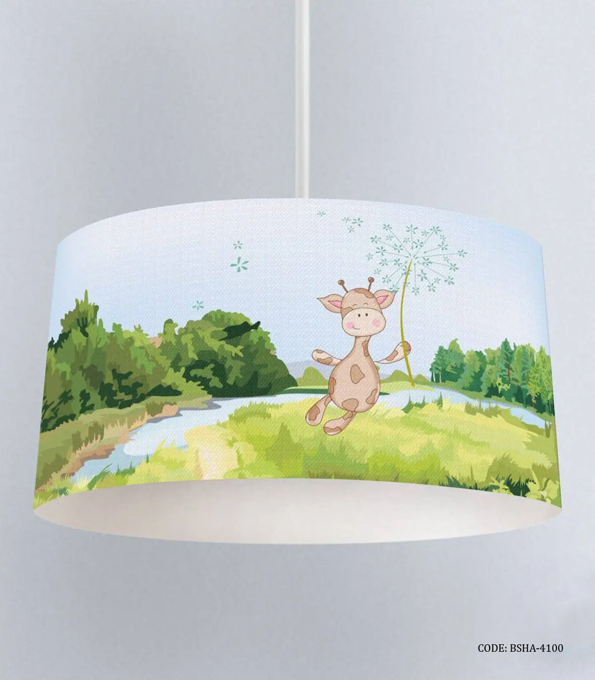 لوستر اتاق پسرانه طرح زرافه مدل Happy Giraffe