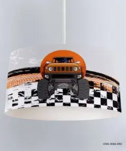 لوستر اتاق پسرانه طرح ماشین مدل Truck Race 1972