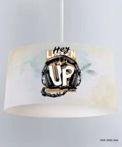 لوستر اتاق پسرانه طرح خرس تدی هدفون دار مدل listen to Music