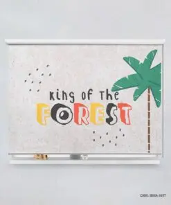 پرده شید اتاق پسرانه طرح شیر مدل King of the Forest