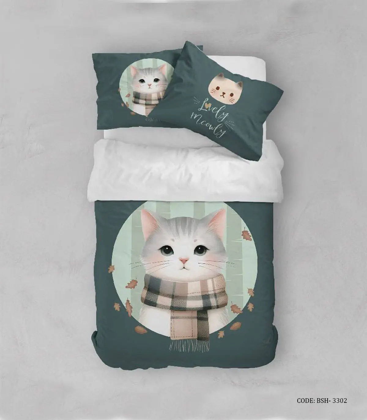 روتختی دخترانه طرح گربه مدلLovely Meow