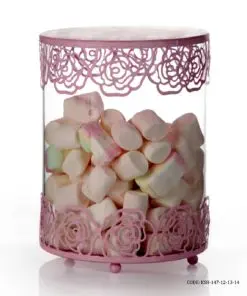 ست کندی باکس شیشه ای صورتی Sweet Home