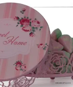ست کندی باکس شیشه ای صورتی Sweet Home