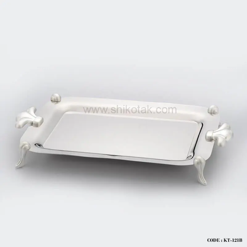 سینی استیل طرح تاجی