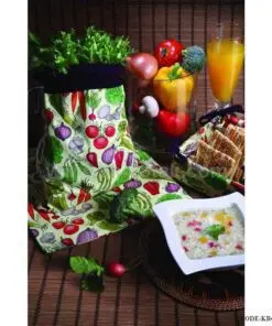ست پارچه ای آشپزخانه 9 تکه طرح سبزیجات
