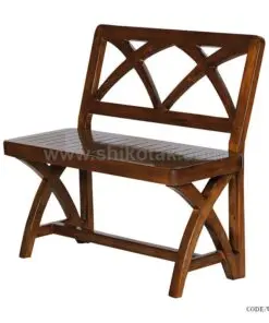 نیمکت دونفره چوبی پشت دار سری 312
