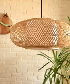 تصویر لوستر حصیری