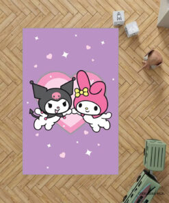 فرش اتاق خواب دخترانه طرح ملودی و کرومی
