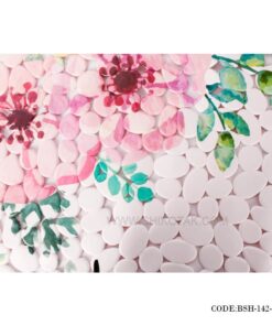 پادری پلاستیکی گلدار طرح آبرنگی