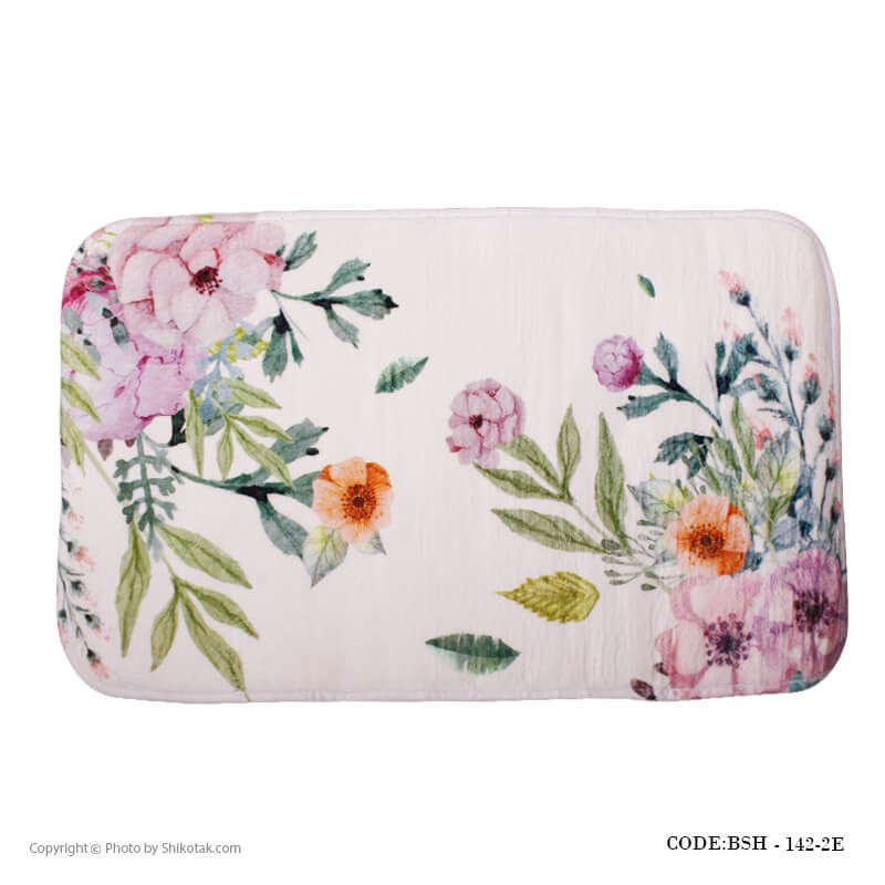 پادری نخ پنبه طرح گلدار طرح آبرنگی