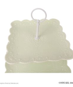 شیرینی خوری دو طبقه مربع طرح دار انگلیش هوم