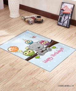پادری و فرش اتاق کودک طرح BEAR & FRIENDS مدل 73