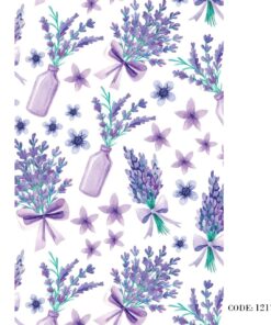 پرده کرکره ای زبرا طرح گلدان مدل 1217