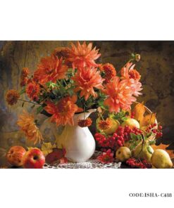 پوستر کاغذی دیواری گل طرح سیب