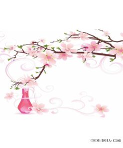 پوستر گل کاغذی دیواری طرح شکوفه