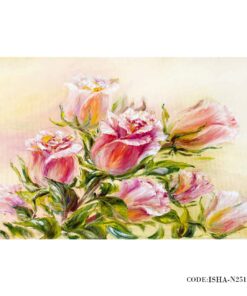 پوستر دیواری گل کاغذی طرح نقاشی