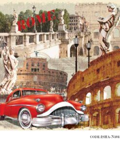 پوستر پارچه ای دیواری فانتزی مدل ROME